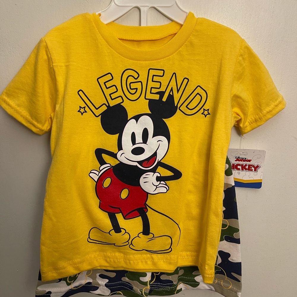 Disney Mickey Mouse Shirt and Short set